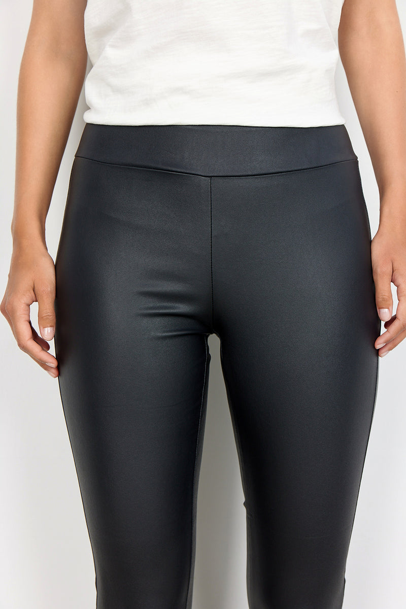 Buy Ecupper Womens Black Leather Look Trousers High Waisted Coated Stretch  Skinny Jeans Black L-38 Online at desertcartINDIA