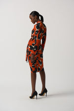Joseph Ribkoff Leopard Print Wrap Dress