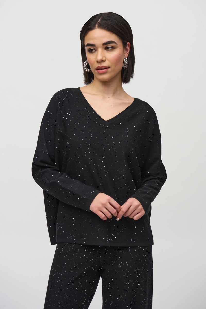 Joseph Ribkoff Glitter Loose Fit Top