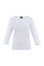 Marble White 3/4 Sleeve Sweater